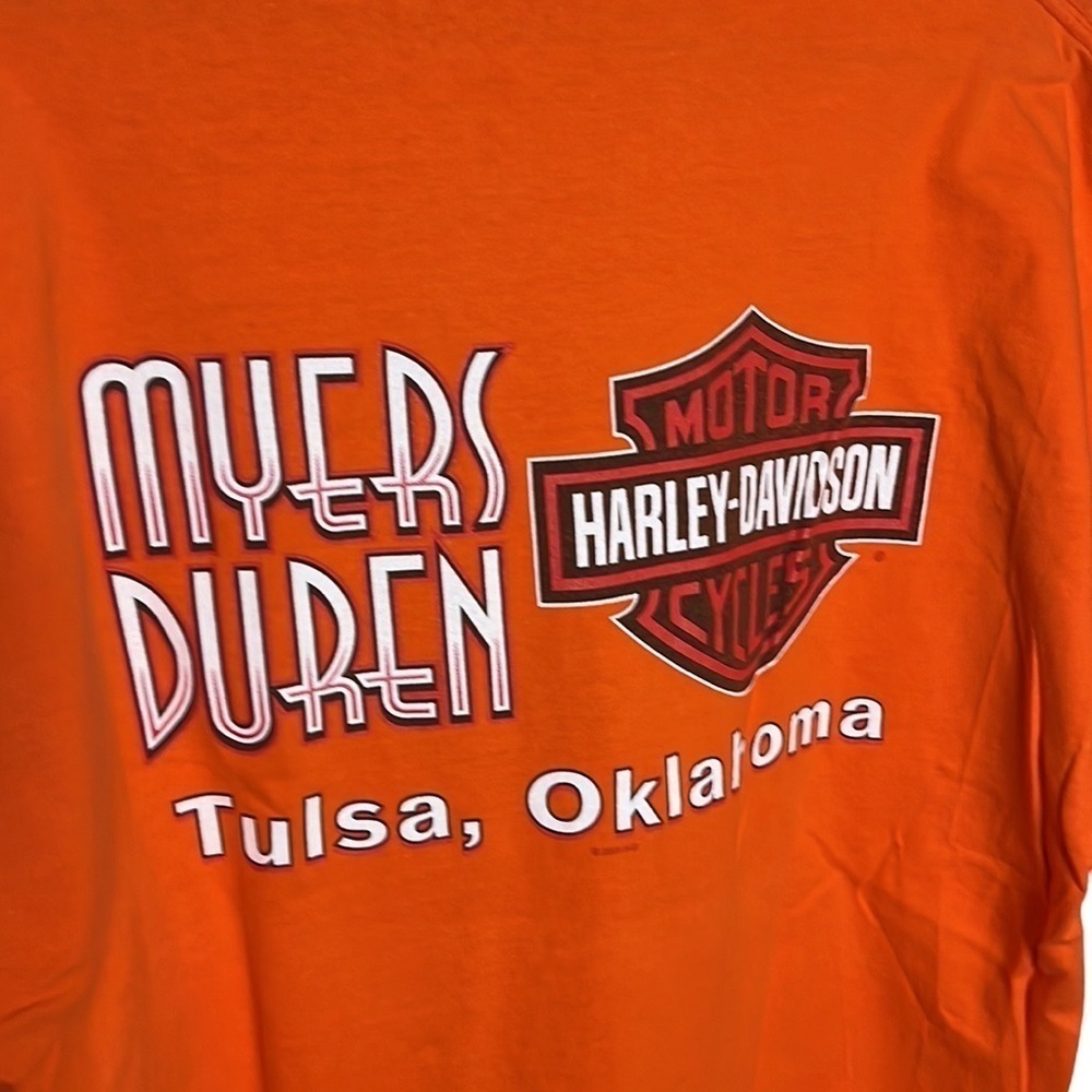 Harley Davidson racing Myers Duren Tulsa Oklahoma Tee Shirt